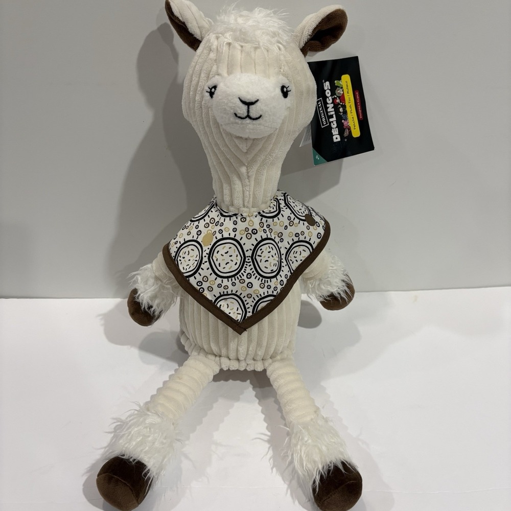 Les Delingos Muchachos Original Llama Plush Toy - White TRI 36527 NWT